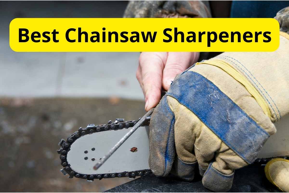chainsaw sharpening with text overlay on it