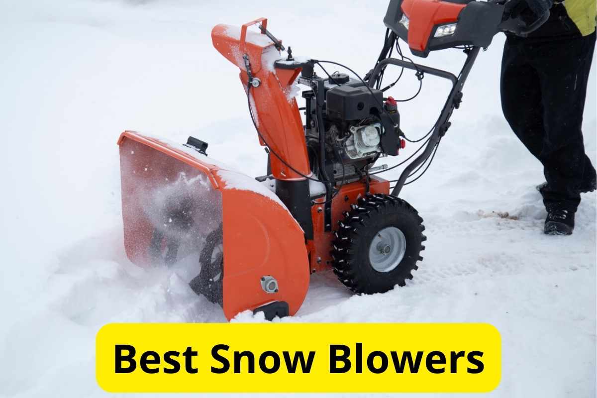 man using Snow Blowers with text overlay on it