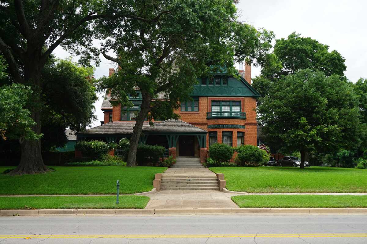 lawn in front of a house in waco